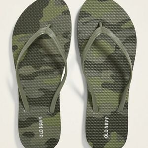 OLD NAVY Patterned Flip Flops - Camo - 9M